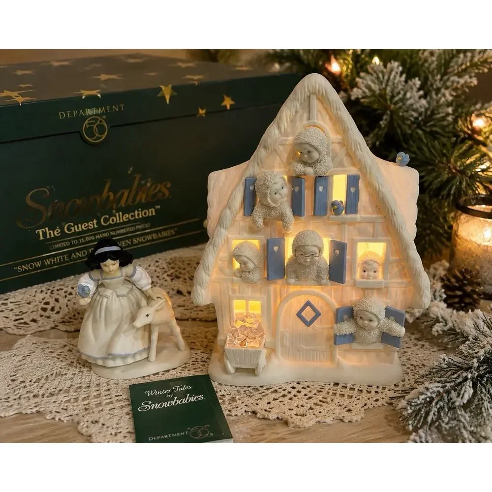 Dept 56 Snowbabies Snow White Seven Snowbabies Lighted House LE Box